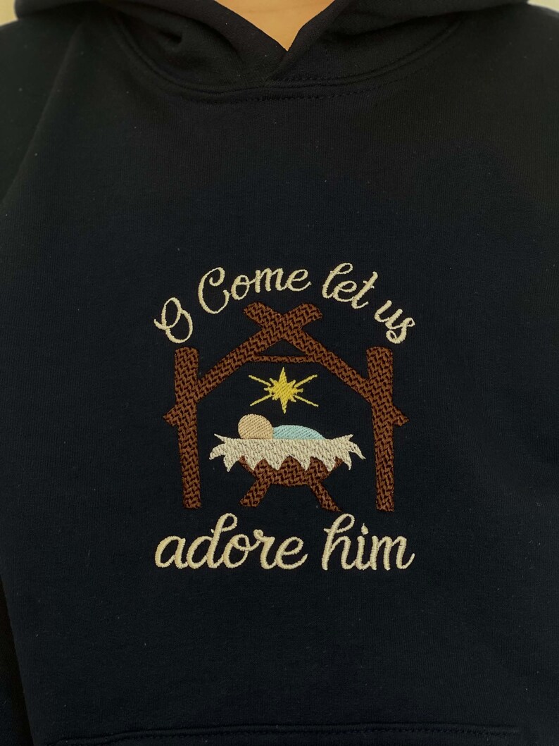 Kids Christmas Embroidered Sweatshirt Christmas Sweatshirt Etsy