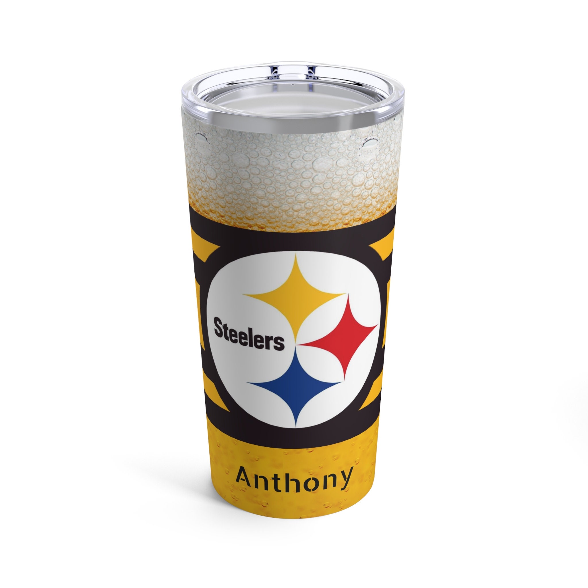 Tervis Made in USA Double Walled NFL® Pittsburgh Steelers  Insulated Tumbler Cup Keeps Drinks Cold & Hot, 16oz Mug, Tradition: Tumblers  & Water Glasses
