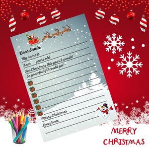 Querida carta de Papá Noel