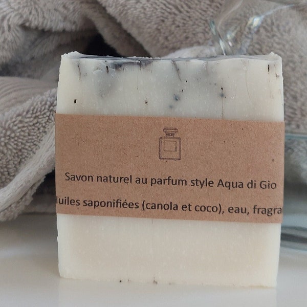 Natural soap with Aqua Di Gio style fragrance