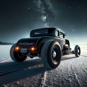 Hot Rod Nights, Salt Lake Racer print