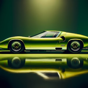 A lima italiana - impressão do Lamborghini Miura