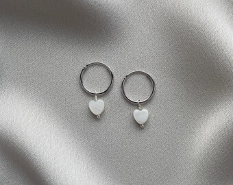 OMID Orecchini con design cuore argento sterling | SHEIN ALIA