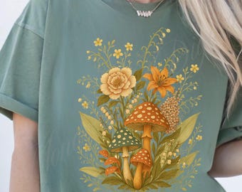 PNG de setas silvestres retro: Diseño floral cottagecore (descarga digital)