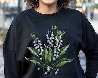 Maiglöckchen PNG: Maiglöckchen, Gesticktes 4D Floral (Digital Download)