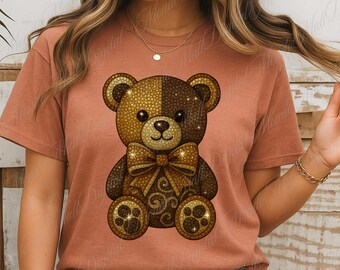 Luxury Bear PNG: Designer Monogram, Urban Graffiti (Digital Download)