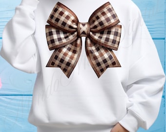 Coquette Brown Bow PNG: Geez Louis Funny Sublimation (Digital Download)