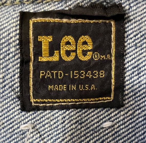 Vintage 1970's Lee Denim Jacket With Patches USA … - image 8