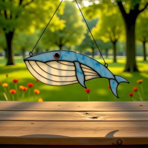 Stained Glass Pattern Whale, Stained Glass Art Panel Decor, Whale Art Home Decor, Room Decor, Whale Decor, Digital Download Svg Png Pdf