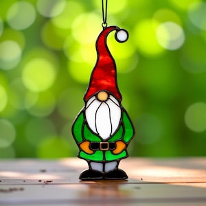 Santa Stained Glass Pattern, Stained Glass Christmas Santa Art Panel Decor, Christmas Ornament, Christmas Decor Digital Download Svg Png Pdf