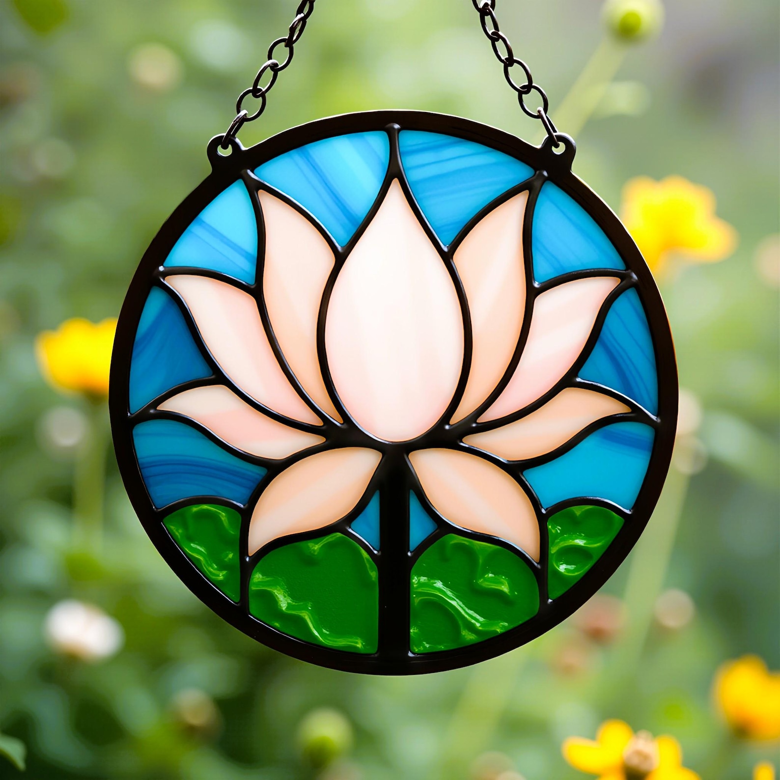 Stained Glass Patterns Water Lily Suncatcher Stained Glass Art
