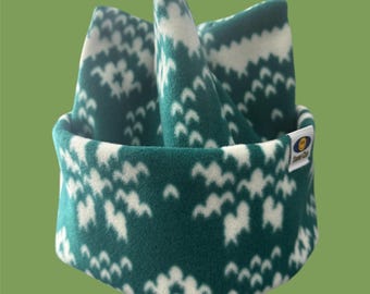 Gorro de forro polar retro de 4 puntas: gorro de snowboard y esquí hecho a mano - suéter de punto de invierno