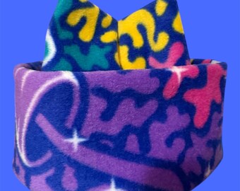 Retro Fleece Beanie: Handmade Snowboard Ski Tuque
