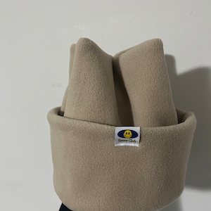 Snow Club - Handmade in BC! RETRO Anti-Pill Polar Fleece 4 Point / Crown Snowboard / Ski Tuque / Beanie / Hat - Double Layer / Soft & Cozy!