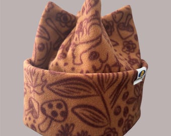 Gorro de lana retro de 4 puntas: gorro de snowboard y esquí hecho a mano - Bosque