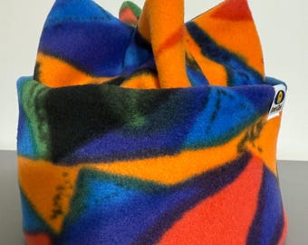 Retro Fleece Beanie: Handmade Snowboard Ski Hat