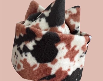 Retro Polar Fleece Beanie: Handmade Snowboard Ski Hat