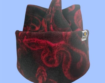 Retro Fleece Beanie: Handmade Snowboard Ski Hat