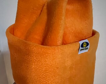 Retro Polar Fleece Beanie: Handmade Snowboard Ski Tuque