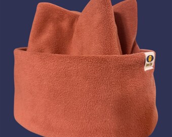 Snow Club Fleece Beanie: Handmade Retro Ski Hat