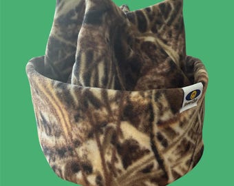 Gorro de lana de 4 puntos – Gorro retro hecho a mano para esquí y snowboard - Camuflaje Marsh