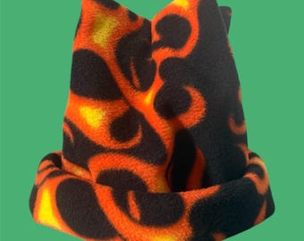 Retro Fleece Beanie: Double Layer Snowboard Ski Hat