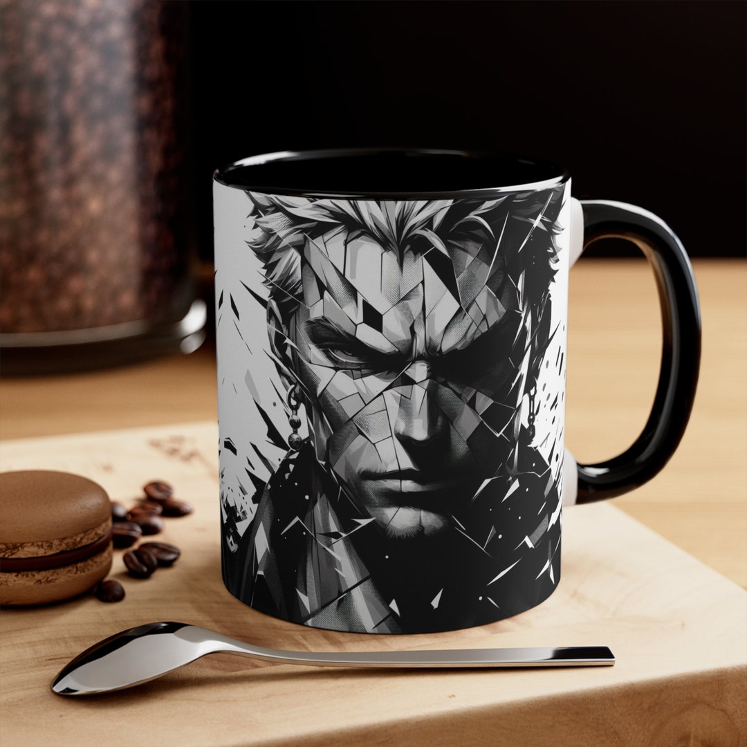 Roronoa Zoro Mug. Broken Glass Effect Mug. One Piece Mug. Zoro Etsy