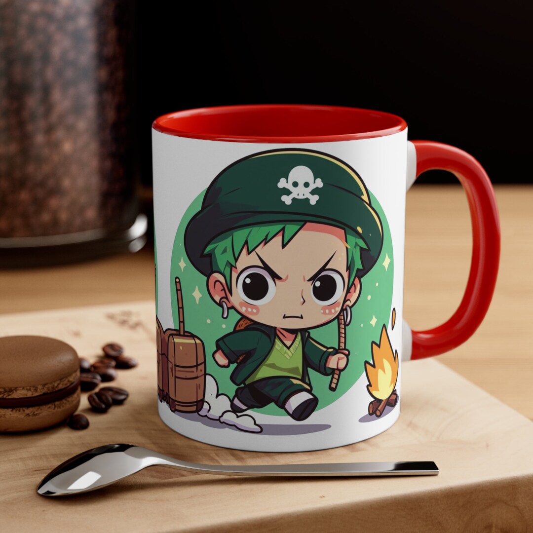 Roronoa Zoro Cute Coffee Mug for Gift. Zoro Mug. Anime Cute Etsy