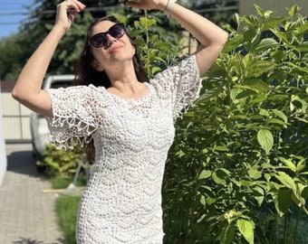 Instrucciones para tejer una túnica (ganchillo): en ruso y ucraniano. Instrucciones en PDF - Descarga digital