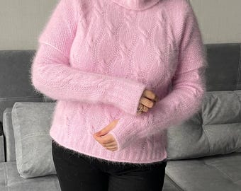 Many techniques in one Master Class. Sweater pattern (knitting needles). Medium difficulty. Instant PDF download. Warm sweater. Delicate T-shirt.