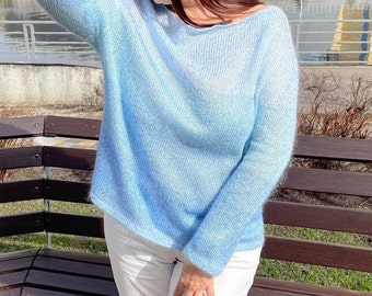 Pattern for Jumper-Web "Breeze" - digital download (Russian/Ukrainian) | The pattern includes several design options.