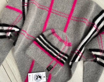 Knitting instructions (triangle scarf) + hat in Russian and Ukrainian. PDF instructions - digital download