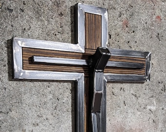 Crucifijo, crucifixión de Jesús, decoración religiosa de pared