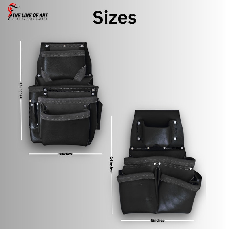 TLA Leather Tool Belt With Leather Work Suspender Padded & Pocket