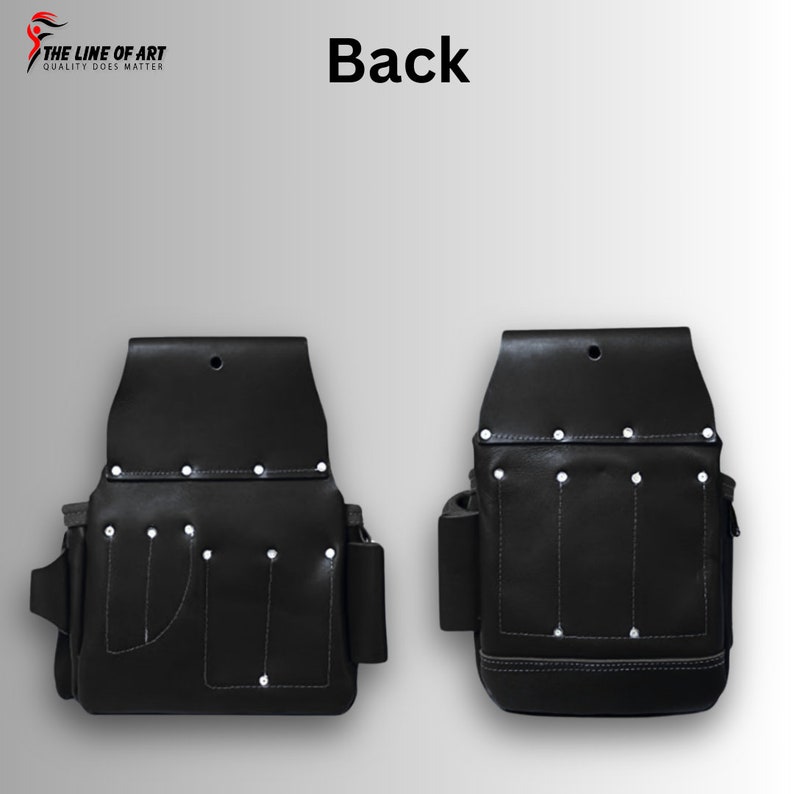 TLA Leather Tool Belt With Leather Work Suspender Padded & Pocket