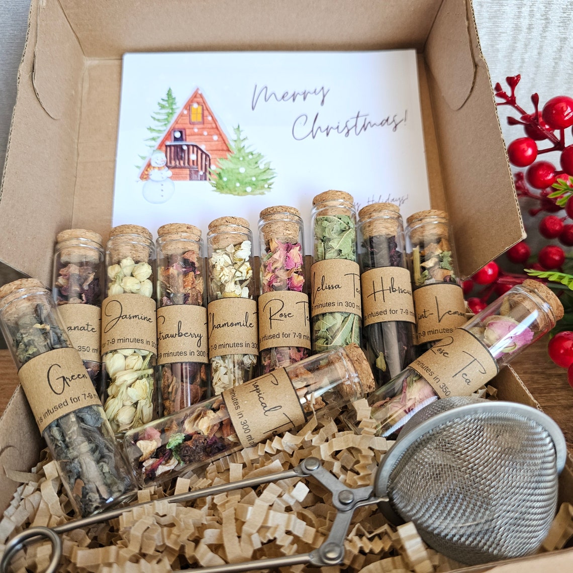 Christmas Tea Gift Set Elegant Tea Collection for Holiday Gifting 12