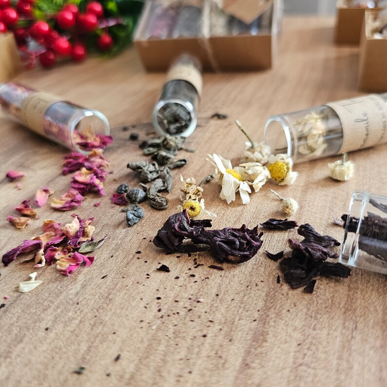 Unique Tea Gift Handpicked Single-drink Teas in Glass Tubes Custom ...