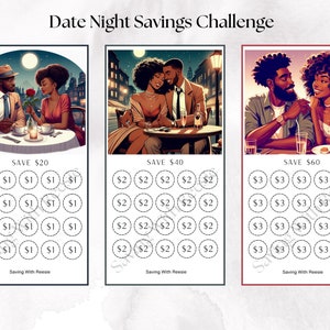 A6 Date Night Savings Challenge | Printable PDF | Low Income | Cash Stuffing