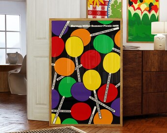 Herman Miller Midcentury Modern Poster - Wall Art Print
