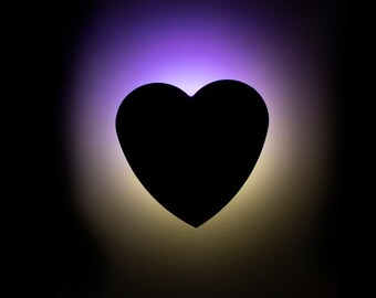 Lámpara con forma de corazón para la habitación infantil