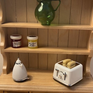 PUPPENHAUS 1:12 Moderner Wasserkocher & Toaster