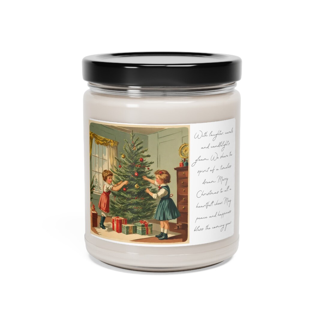 Vintage Candle Christmas Gift Christmas Candle Gift Etsy