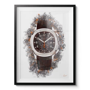 Watch Art "Patek Philippe Aquanaut" - limited edition canvas / print / artwork