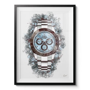Watch Art "Rolex Submariner Daytona Platinum" - limited edition canvas / print / artwork