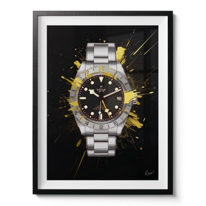 Watch Art "Tudor Black Bay Pro" - limited edition canvas / print / artwork