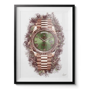 Watch Art "Rolex Day-date Everose" - limited edition canvas / print / artwork