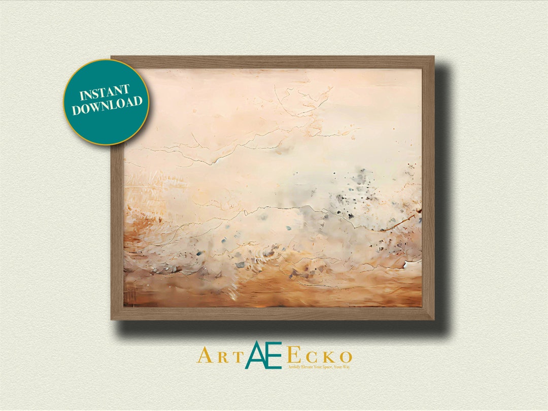 Earth Tone Wabi Sabi Wall Art Digital Download Minimalist Zen Art Print ...