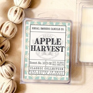 Apple Harvest Scented Soy Wax Melts for Warmer  - Handmade Clean Burning Aromatherapy Candle Alternative Gift for Her