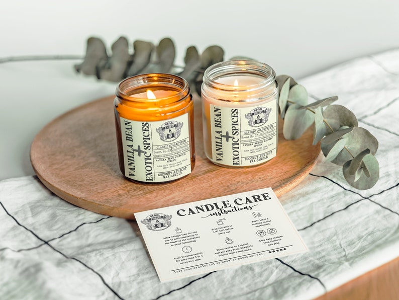 Handmade Apothecary Aesthetic Candles Vanilla Bean & Exotic Etsy
