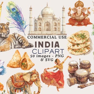 Inde Clipart Inde graphiques Inde PNG femme indienne Clipart Inde Illustrations Inde autocollants pays Clipart voyage Clipart usage Commercial
